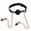 Best deal 🥰 Bondara Luxe Gilded Cage Ball Gag With Nipple Clamps 🎁 -Bondage Clothing Sale unnamed file 1009