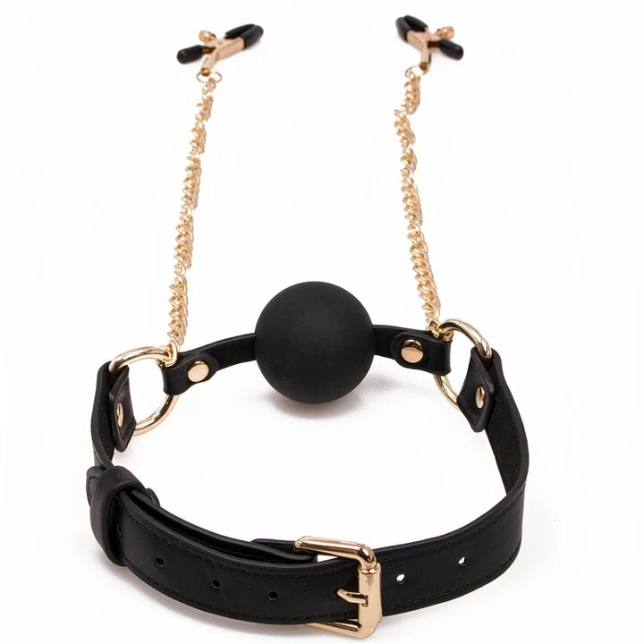 Best deal π₯° Bondara Luxe Gilded Cage Ball Gag With Nipple Clamps π 4 Best deal π₯° Bondara Luxe Gilded Cage Ball Gag With Nipple Clamps π - Image 2