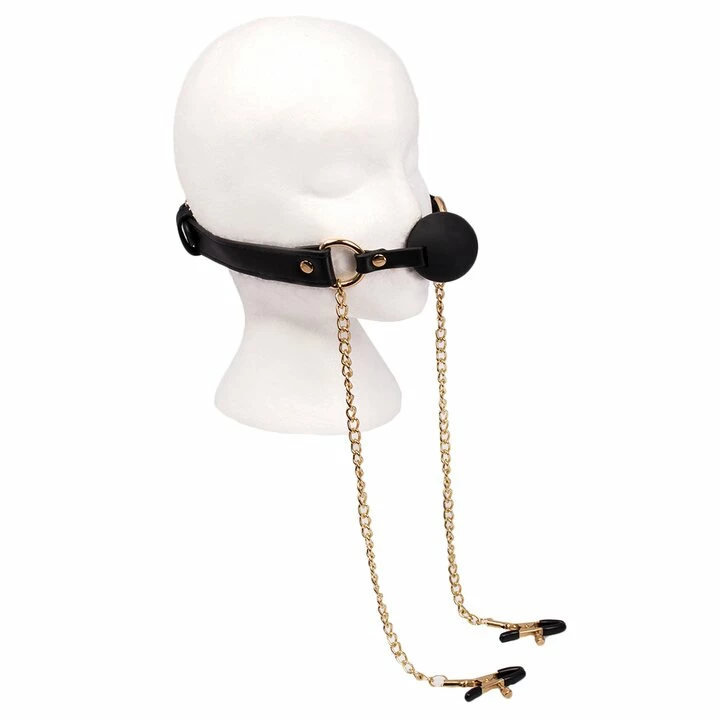 Best deal π₯° Bondara Luxe Gilded Cage Ball Gag With Nipple Clamps π 5 Best deal π₯° Bondara Luxe Gilded Cage Ball Gag With Nipple Clamps π - Image 3