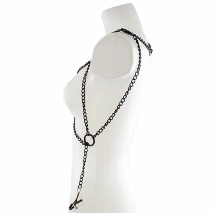 Wholesale π Bondara Black Chain Bra With Nipple Clamps β 4 Wholesale π Bondara Black Chain Bra With Nipple Clamps β - Image 2