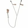 Promo 🔥 Bondara Rose Gold Beaded Tweezer Nipple And Clit Clamps ⌛ -Bondage Clothing Sale unnamed file 1076