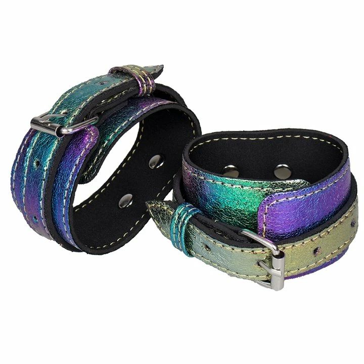 Wholesale π Bondara Shiny B!tch Holographic Faux Leather Handcuffs π 4 Wholesale π Bondara Shiny B!tch Holographic Faux Leather Handcuffs π - Image 2