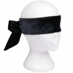 Promo ❤️ Bondara Curtain Call Black Velvet Blindfold ⌛