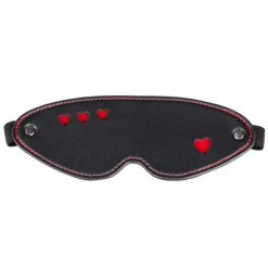 Best deal 🎉 Bondara Faux Leather Heart Blindfold ⭐
