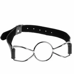 Coupon 🔥 Bondara Leather And Metal Spider Ring Gag 🔥