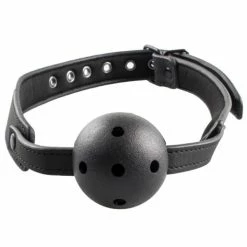 Buy ⌛ Bondara Matte PU Black Vented Ball Gag 😉