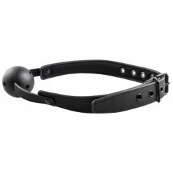 Buy ⌛ Bondara Matte PU Black Vented Ball Gag 😉 -Bondage Clothing Sale unnamed file 1252