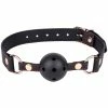Wholesale 🥰 Bondara Black Contrast Stitch Faux Leather Vented Ball Gag 😍 -Bondage Clothing Sale unnamed file 1260