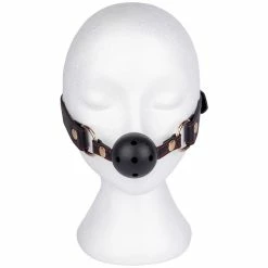 Wholesale 🥰 Bondara Black Contrast Stitch Faux Leather Vented Ball Gag 😍 -Bondage Clothing Sale unnamed file 1263