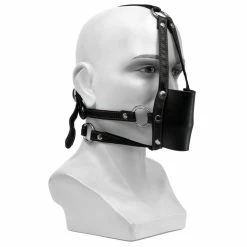 New ✔️ Bondara Faux Leather Ball Gag Muzzle Harness 🛒