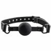 Outlet 💯 Bondara Matte PU Black Silicone Ball Gag With D-Rings 🧨 -Bondage Clothing Sale unnamed file 1309