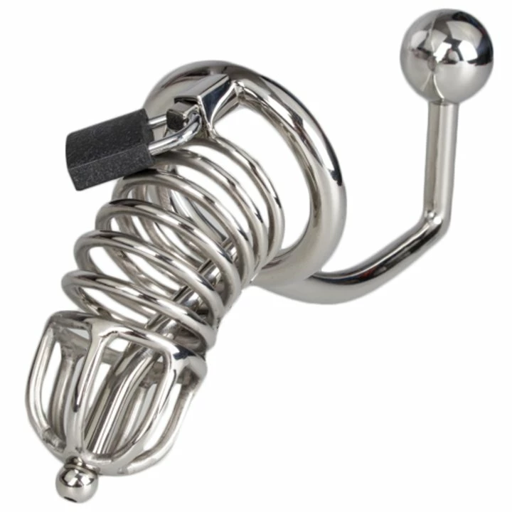 Flash Sale ✔️ Torment Stainless Steel Chastity Cage With Sound & Anal Hook ⭐ 4 Flash Sale ✔️ Torment Stainless Steel Chastity Cage With Sound & Anal Hook ⭐ - Image 2