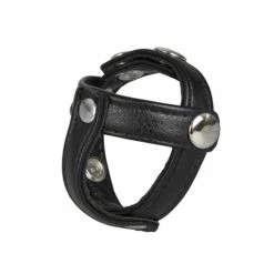 Best Sale 👏 Bondara Real Leather Tri Cock Ring & Ball Seperator 😍