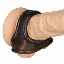 Flash Sale 🎁 Bondara Translucent Black Cock Ring & Ball Strap ❤️