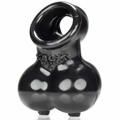 Brand new 💯 Oxballs Sacksling-2 Black Cock Ring & Ball Bag ? 26mm 🎉