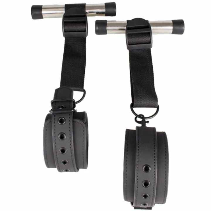 Cheap π Bondara Matte Black Door Jam Handcuffs π 5 Cheap π Bondara Matte Black Door Jam Handcuffs π - Image 3