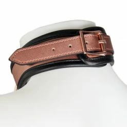 Cheapest 🌟 Bondara Luxe Rose Gold Real Leather Collar With Leash ⌛ -Bondage Clothing Sale unnamed file 17