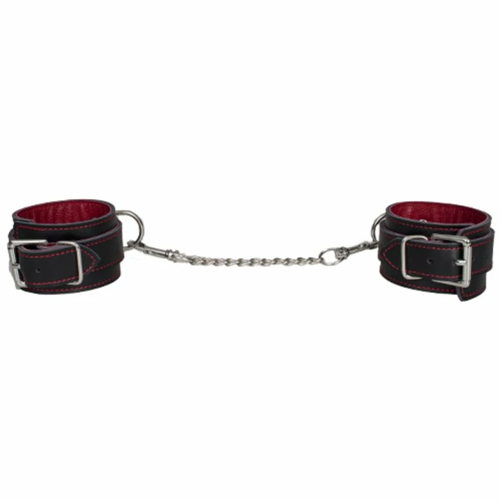 New β Bondara Luxe Black And Red Leather Handcuffs π₯ 4 New β Bondara Luxe Black And Red Leather Handcuffs π₯ - Image 2