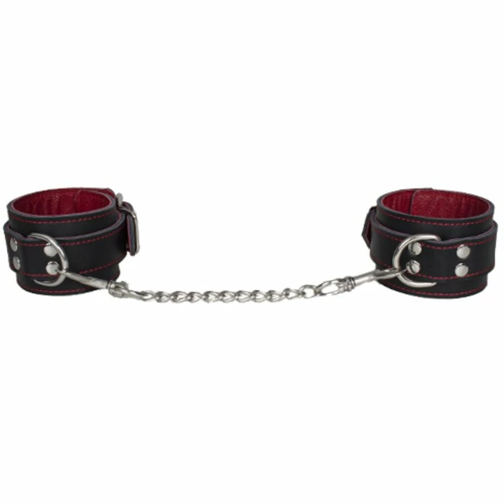 New β Bondara Luxe Black And Red Leather Handcuffs π₯ 5 New β Bondara Luxe Black And Red Leather Handcuffs π₯ - Image 3