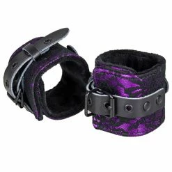 Best deal 👍 Bondara Soft Purple Floral Wrist Cuffs ⌛ -Bondage Clothing Sale unnamed file 180