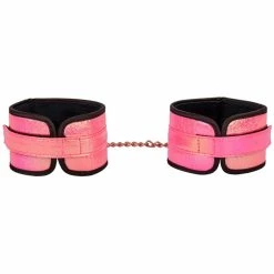 Hot Sale ✨ Bondara Pink Kink Rose Gold Soft Velcro Bondage Handcuffs 👍