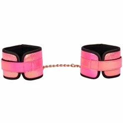 Best Pirce 💯 Bondara Pink Kink Rose Gold Soft Velcro Bondage Ankle Cuffs ⌛
