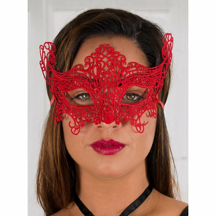 Budget π₯° Bondara Flirt Red Lace Eye Mask π€© 2 Budget π₯° Bondara Flirt Red Lace Eye Mask π€©
