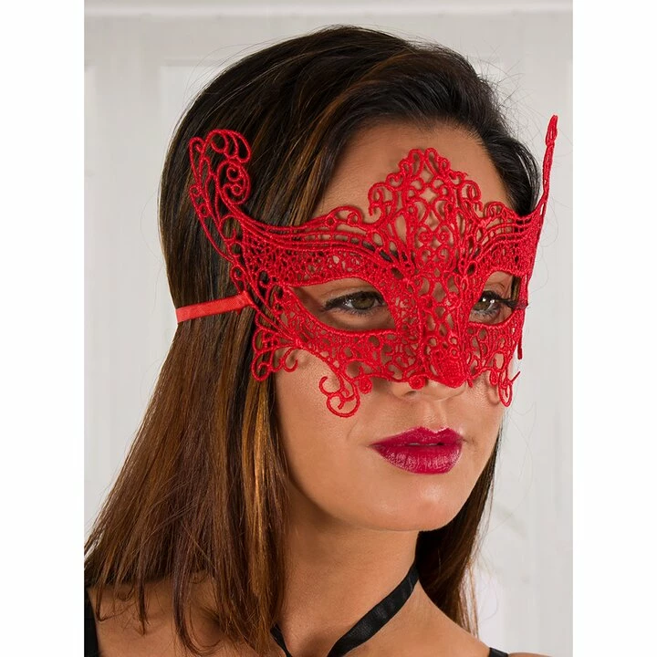 Budget π₯° Bondara Flirt Red Lace Eye Mask π€© 3 Budget π₯° Bondara Flirt Red Lace Eye Mask π€© - Image 2