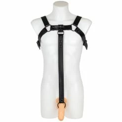 New 🌟 Bondara Luxe Men's Triple Black Chest Harness With Cock Ring 🌟