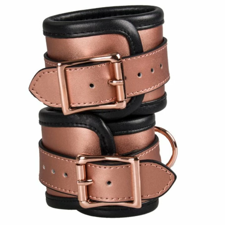 Best deal 𧨠Bondara Luxe Rose Gold Real Leather Ankle Cuffs π 3 Best deal 𧨠Bondara Luxe Rose Gold Real Leather Ankle Cuffs π