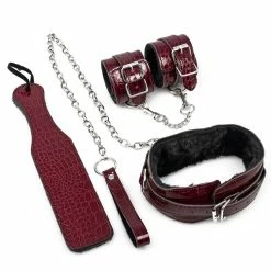 Buy 🥰 Bondara Yin And Yang Croc Effect 4 Piece Bondage Set 😍