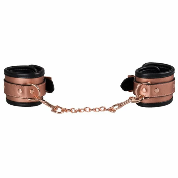 Best deal 𧨠Bondara Luxe Rose Gold Real Leather Ankle Cuffs π 4 Best deal 𧨠Bondara Luxe Rose Gold Real Leather Ankle Cuffs π - Image 2