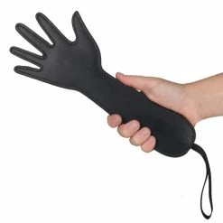Brand new 👍 Bondara Lusty Limb Black Faux Leather Hand Paddle - 11.5 Inch 😀 -Bondage Clothing Sale unnamed file 694