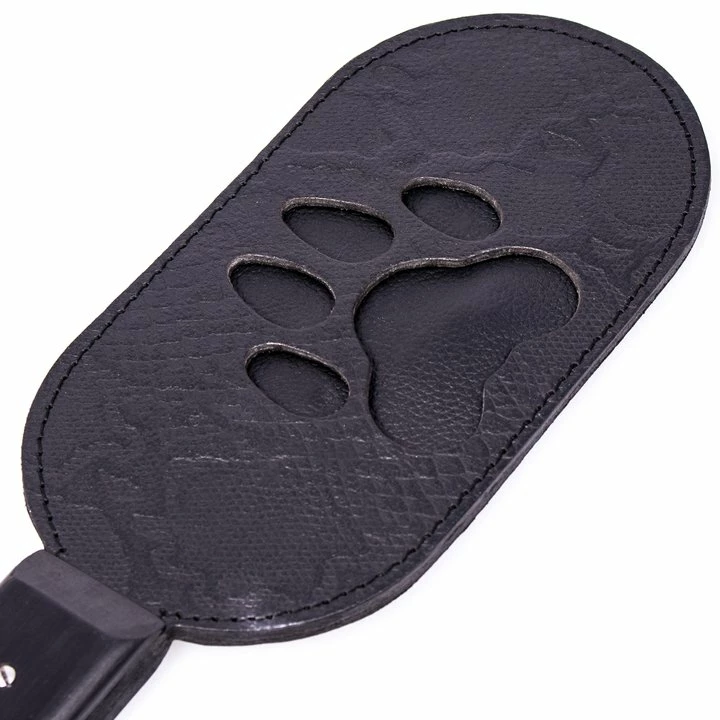 Outlet ✔️ Bondara Paw Print Leather Paddle ? 13 Inch 😍 5 Outlet ✔️ Bondara Paw Print Leather Paddle ? 13 Inch 😍 - Image 3