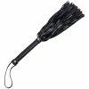 Wholesale ❤️ Bondara Black Contrast Stitch Faux Leather Flogger ? 15.5 Inch 🎉