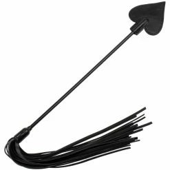 Outlet ✔️ Bondara Ace Of Spades Double Ended Flogger And Crop - 24 Inch ✔️