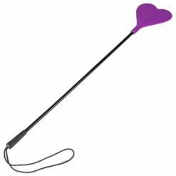 Best deal 😉 Bondara Purple Silicone Heart Riding Crop ? 19 Inch ❤️