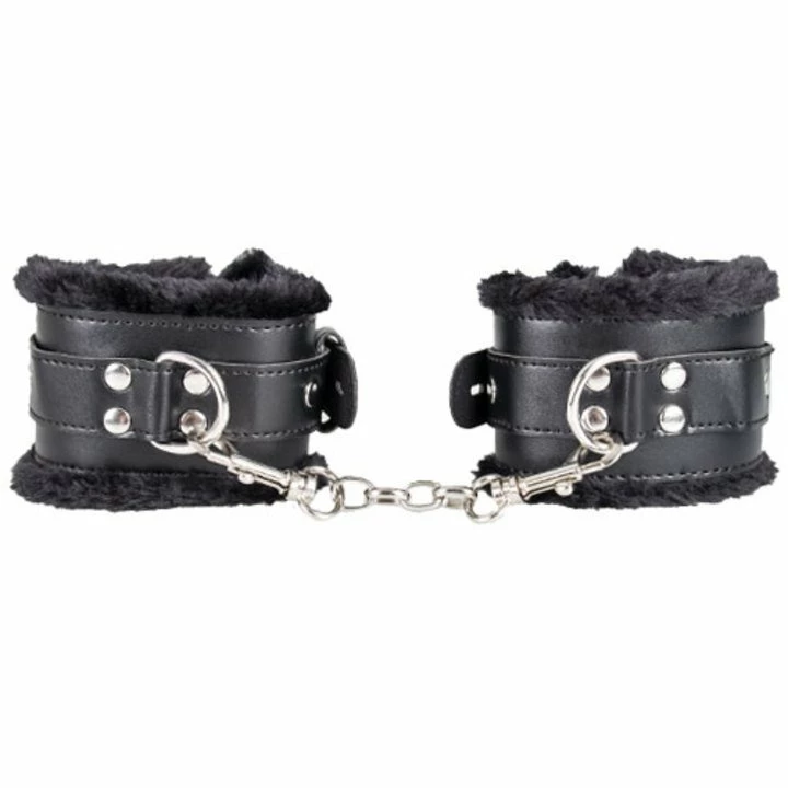 Outlet ๐ Bondara Black Faux Leather Furry Padlocked Handcuffs ๐ 3 Outlet ๐ Bondara Black Faux Leather Furry Padlocked Handcuffs ๐