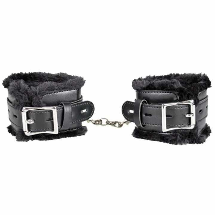 Outlet ๐ Bondara Black Faux Leather Furry Padlocked Handcuffs ๐ 4 Outlet ๐ Bondara Black Faux Leather Furry Padlocked Handcuffs ๐ - Image 2