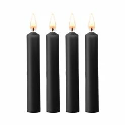 Best Pirce ✔️ Bondara&Sex Ouch! Teasing Black 4 Pack Bondage Candles - Medium Or Large 🧨